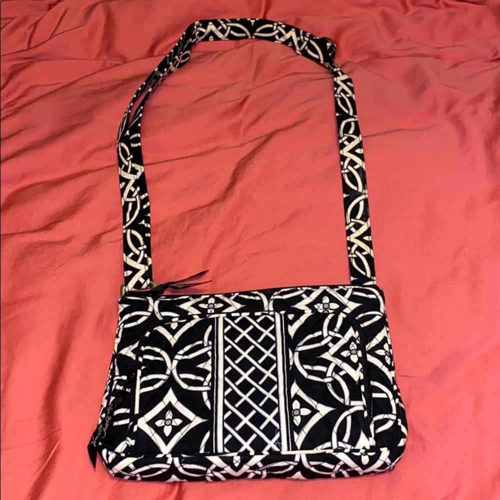 Black and White Patterned Vera Bradley Purse